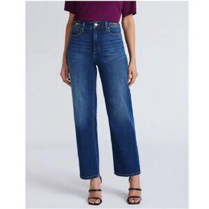 Sofia Vergara Blue Jeans Womens Lana Relaxed Straight Super High Rise Sz 16 & 18